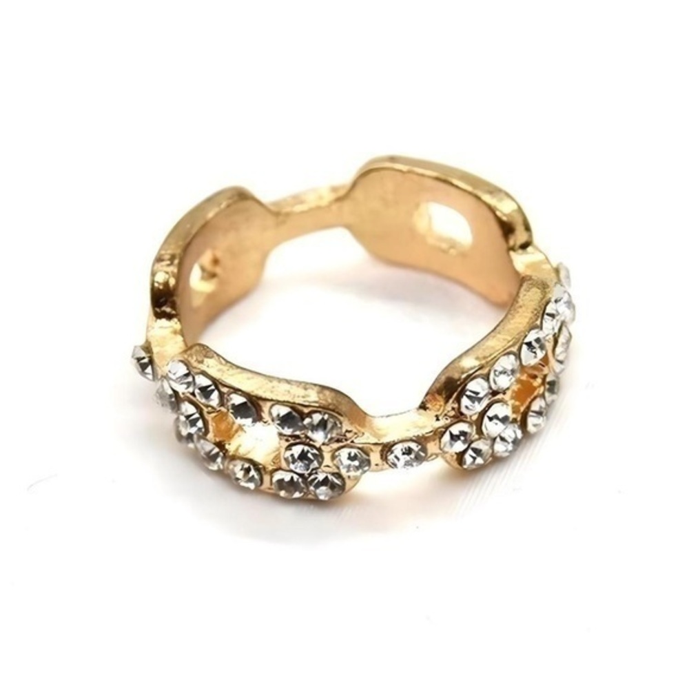 Rhinestone Chain Ring